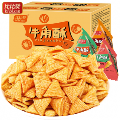比比赞牛角酥妙尖角网红脆吃货零食小吃锅巴休闲食品充饥夜宵整箱